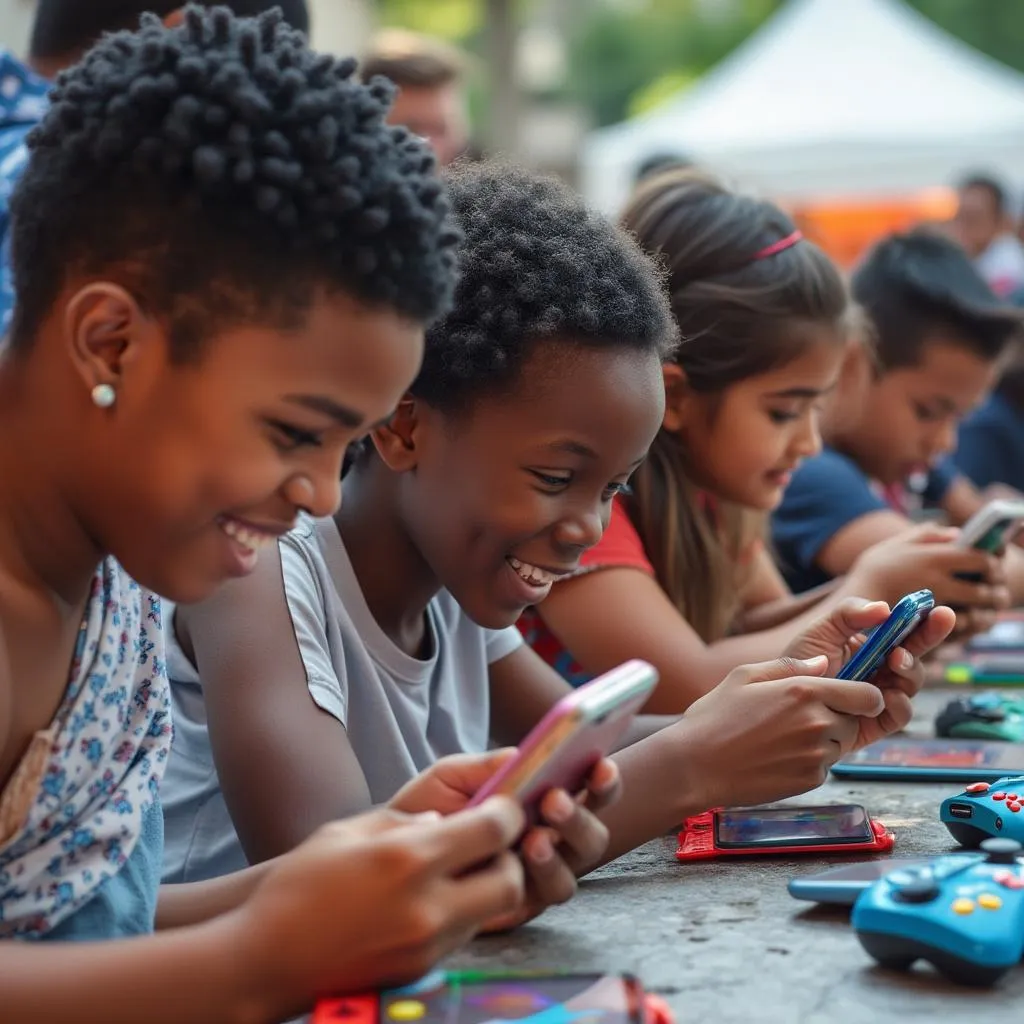 Players enjoying Chicken Road at an event