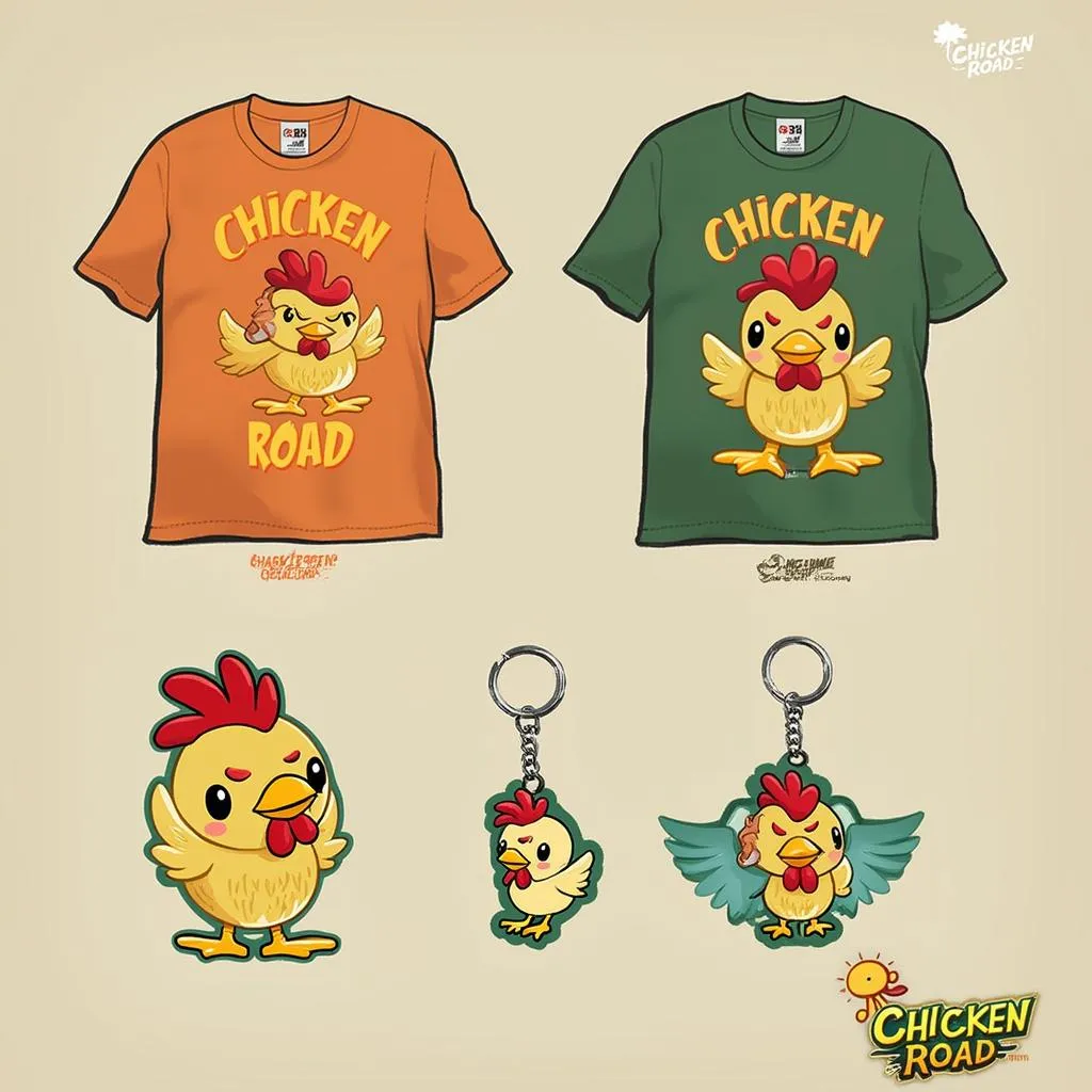 Merchandise concept for Chicken Road